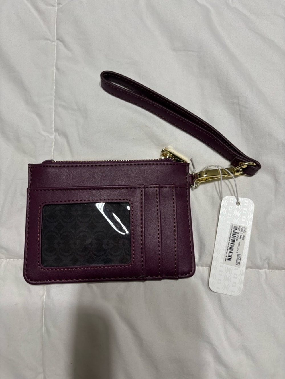 Charming Charlie Plum Wristlet Card Case